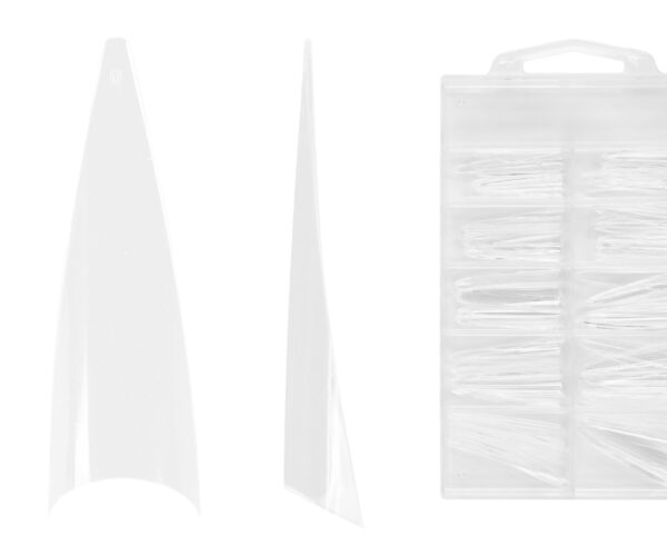 Emmi-Nail Stiletto Tipbox clear lang, 100 stuks
