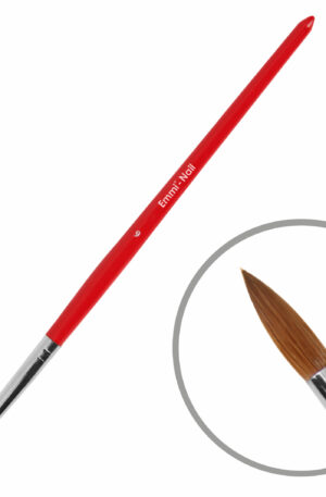 Emmi-Nail Acrylpenseel nr 6, houten steel, 100% echt haar