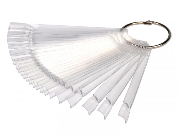 Emmi-Nail Presentatie tips aan een ring, Clear, 50 stuks