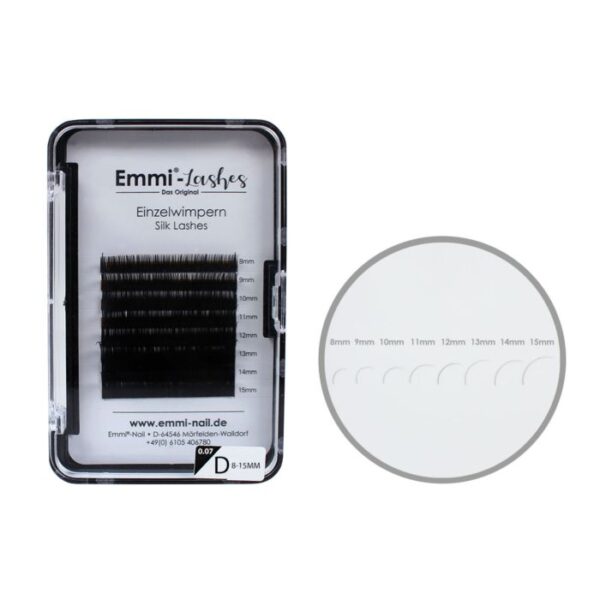 EMMI®-LASHES ZIJDEN WIMPERS MIXBOX 8-15MM D-CURL 0,07MM